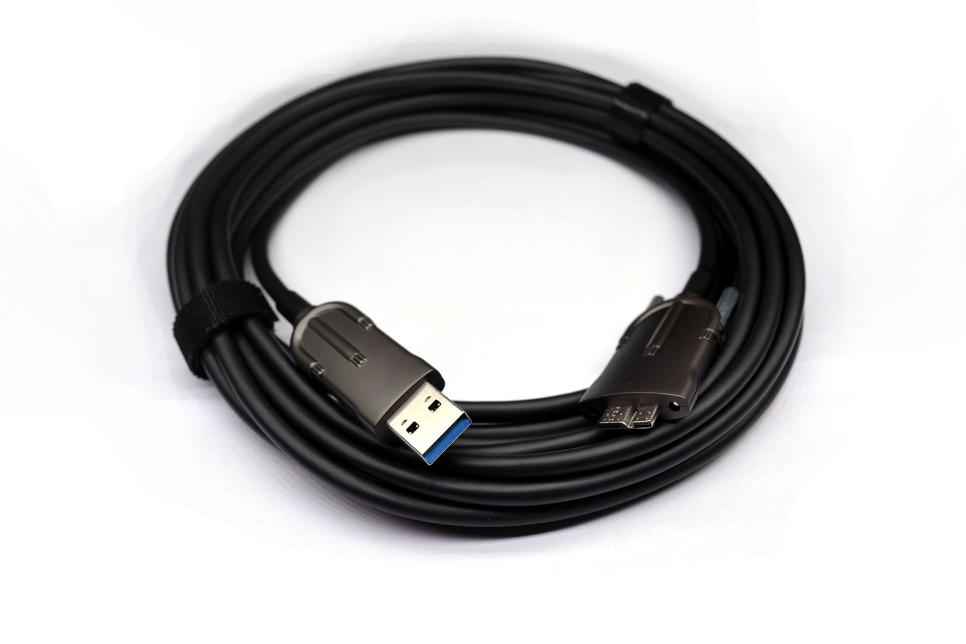 Câble optique actif USB3.0 type A mâle vers micro-B avec vis de blocage